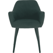 Kép 6/18 - Design fotel, zöld/fekete, LACEY