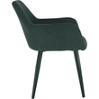 Kép 7/18 - Design fotel, zöld/fekete, LACEY