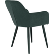 Kép 8/18 - Design fotel, zöld/fekete, LACEY