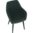 Kép 10/18 - Design fotel, zöld/fekete, LACEY