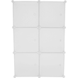 Kép 5/18 - Praktikus moduláris szekrény, fehér/mintás, ZERUS  KÉSZLETKISÖPRÉS