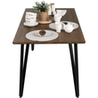 Kép 6/15 - Étkezőasztal, tölgy/fekete, 150x80 cm, FRIADO