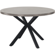 Kép 1/11 - Étkezőasztal, beton/fekete, átmérő 120 cm, MEDOR