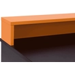 Kép 10/12 - Számítógépasztal/gamer asztal, fekete matt/narancssárga, TEZRO
