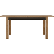 Kép 5/5 - Széthúzható étkezőasztal, lefkas tölgy sötét/matt fekete, 140-180x85 cm, LUCITA HAVT02