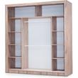 Kép 2/2 - IN BOX III gardróbszekrény 200 cm, estana tölgy színű, tolóajtókkal