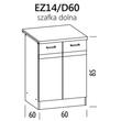 Kép 2/2 - JUNO ELENA alsó szekrény 60 cm