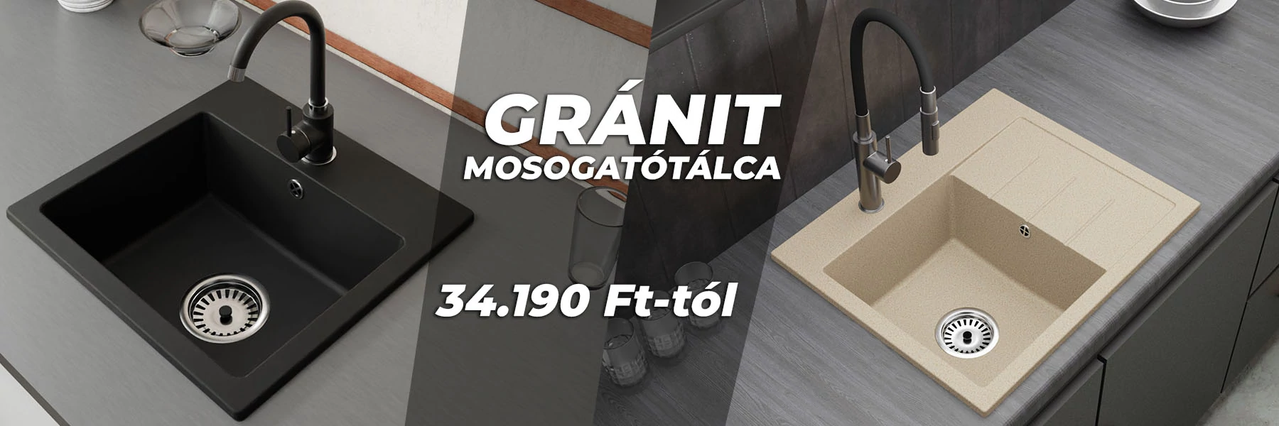 GRÁNIT mosogatótálcák