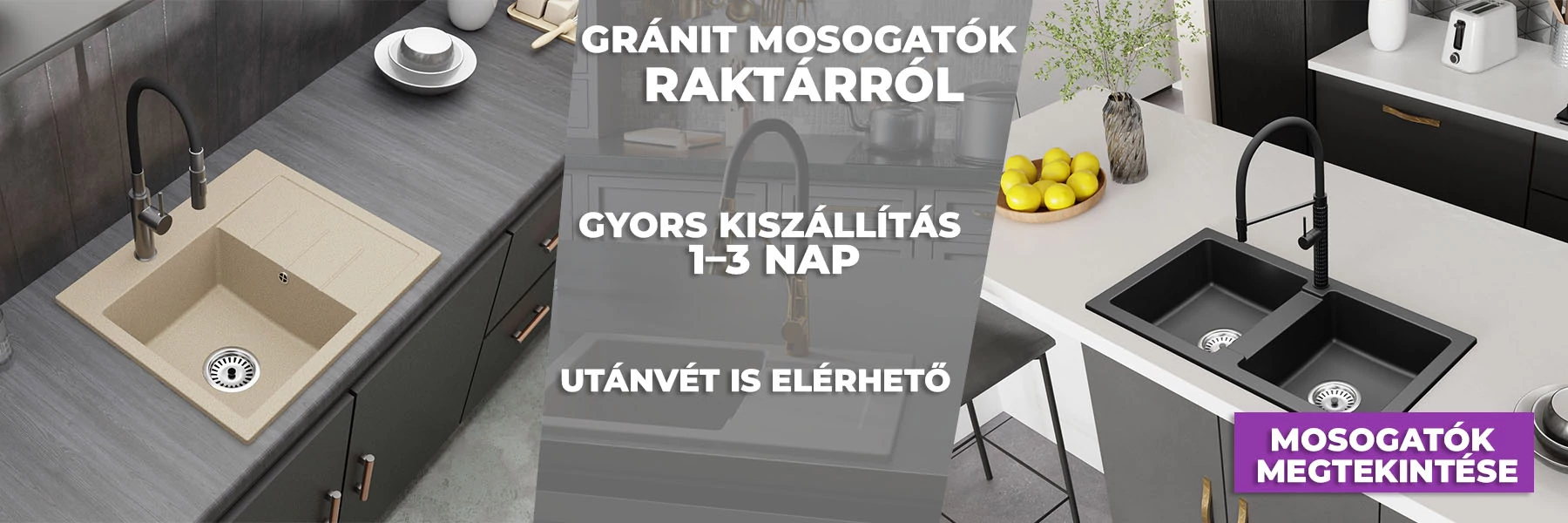 GRÁNIT mosogatótálcák