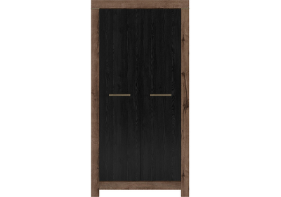 Balin 2 ajtós akasztós szekrény, fekete