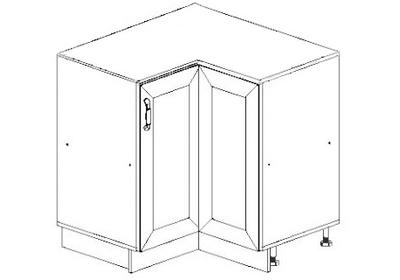 Febe 90 cm sarokszekrény