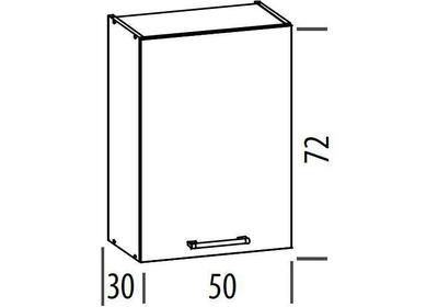 Modena 50 cm felső szekrény sonoma