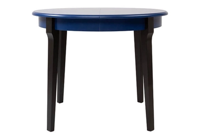 LUCAN 2 Étkezőasztal Zafír kék / fekete