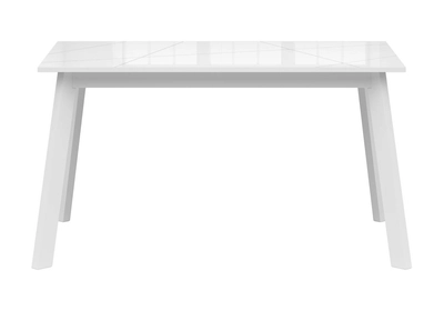 FORN Étkezőasztal 140-180 Fehér / Fényes fehér