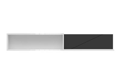 FORN Polc 160cm Fényes fehér / Matt fekete
