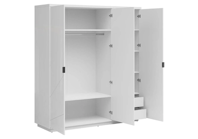 FORN Akasztós szekrény 3 ajtóval Fényes fehér