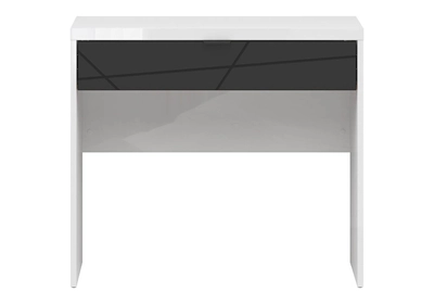 FORN Fésülködőasztal Fényes fehér / Matt fekete