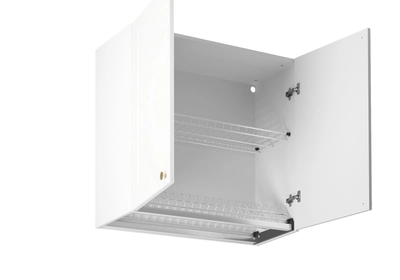 Linea White G80C felső konyhaszekrény, fehér / arany