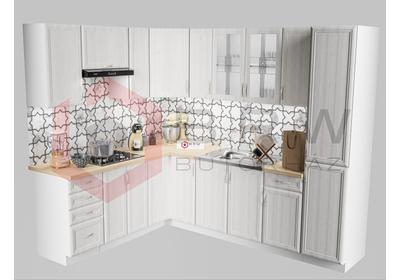 Szicília  190cm  x  250cm-es L alakú konyhablokk