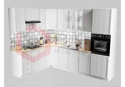 Szicília  190cm  x  270cm-es L alakú konyhablokk