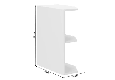 Alsó polcos szekrény, fehér, LULA 30 D ZAK BB