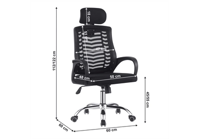 Irodai szék, fekete, IMELA NEW TYP 1