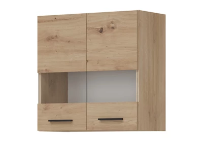 PATI Felső vitrines szekrény 60cm 2 ajtóval Artisan tölgy Fronttal