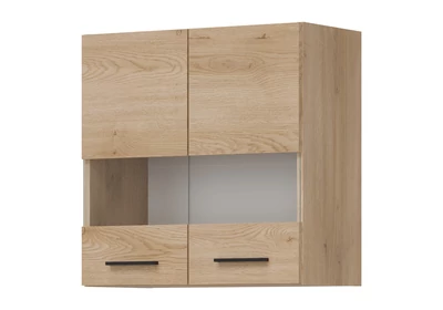 PATI Felső vitrines szekrény 60cm 2 ajtóval Cremona Torro tölgy Fronttal
