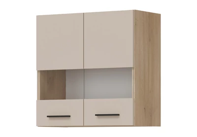 PATI Felső vitrines szekrény 60cm 2 ajtóval Kasmír Fronttal
