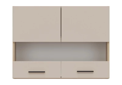 PATI Felső vitrines szekrény 80cm 2 ajtóval Kasmír Fronttal