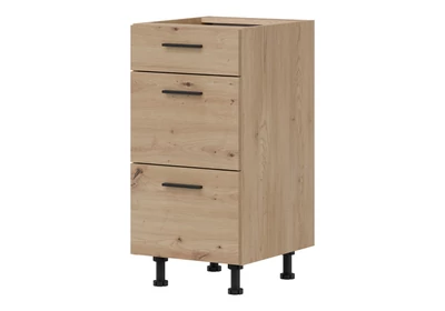PATI Alsó szekrény 40cm 3 fiókkal Artisan tölgy Fronttal
