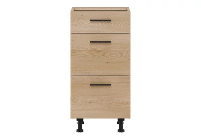 PATI Alsó szekrény 40cm 3 fiókkal Cremona Torro tölgy Fronttal