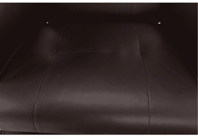 Mechanikusan állítható pihenőfotel, sötétbarna textilbőr PU, ROMELO C3