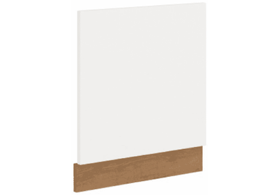 Ajtó beépített mosogatógépre, lancelot tölgy/ fehér extra magas fényű HG, VEGA ZM 570x596