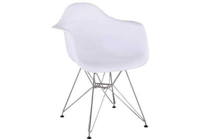 FEMAN 3 NEW szék kivitel : króm lábak, ülőrész fehér műanyag