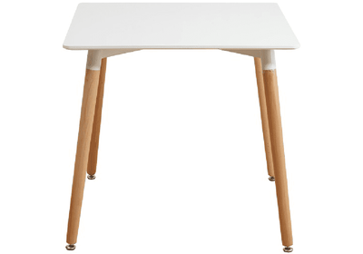 Étkezőasztal, fehér/bükk, 70x70 cm, DIDIER 2 NEW