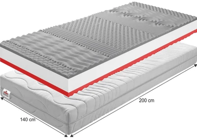 Matrac, habszivacs, 140x200, BE TEMPO 30 NEW