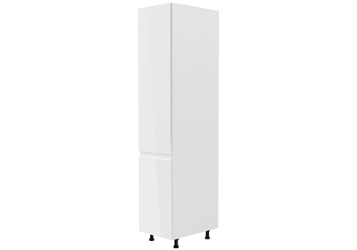 Élelmiszer szekrény, fehér/fehér extra magasfényű, balos, AURORA D40SP