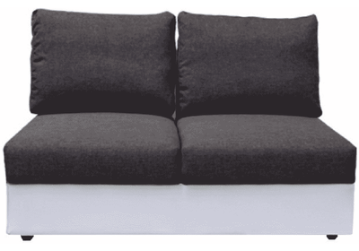 2 személyes kanapé kinyitható funkcióval, fehér/szürke, OREGON 2R03-2SED