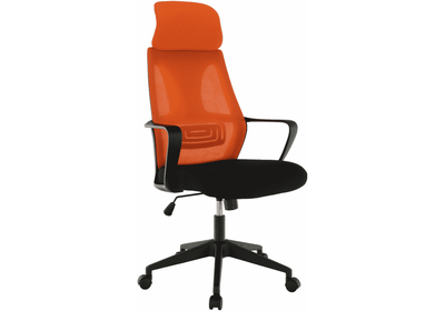Irodai szék, fekete/narancssárga, TAXIS