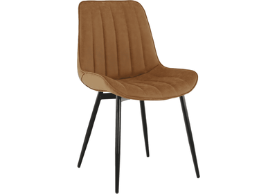 Szék, barna camel/fekete, HAZAL