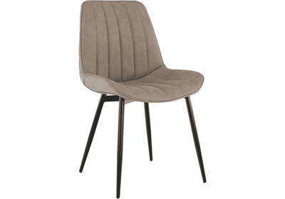 Szék, szürkésbarna taupe/fekete, HAZAL