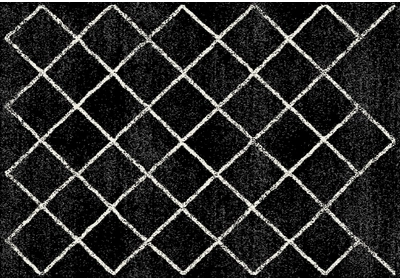 Szőnyeg, fekete/minta, 100x150 cm, MATES TYP 1