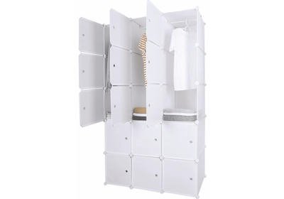 Moduláris multifunkciós szekrény, fehér, ZALVO