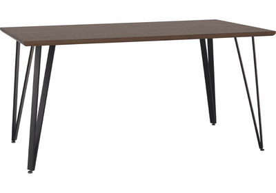 Étkezőasztal, tölgy/fekete, 150x80 cm, FRIADO