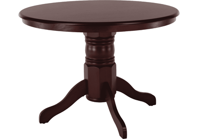 Étkezőasztal, kerek, gesztenye, átmérő 106 cm, TABLOS