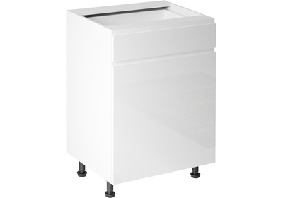 Aspen D60S1 alsó konyhaszekrény, fehér