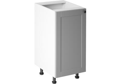 Linea Grey D40 alsó konyhaszekrény, szürke / fehér