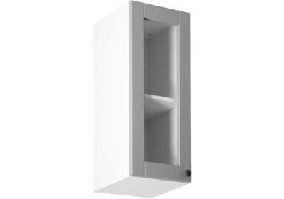 Linea Grey G30S felső konyhaszekrény, szürke / fehér