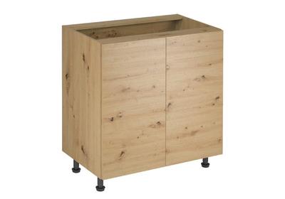 LANGEN alsó konyhaszekrény 80 cm, artisan tölgy színű, kétajtós (D80)
